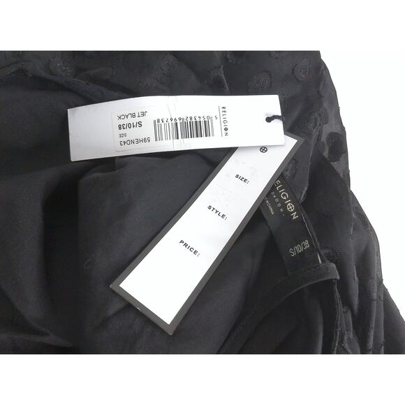 Religion London Enchanment Black Off Shoulder Dress Whimsigoth Coquette Small - Picture 2 of 7